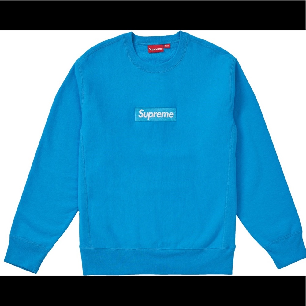 Supreme Bright Royal Box Logo Crewneck